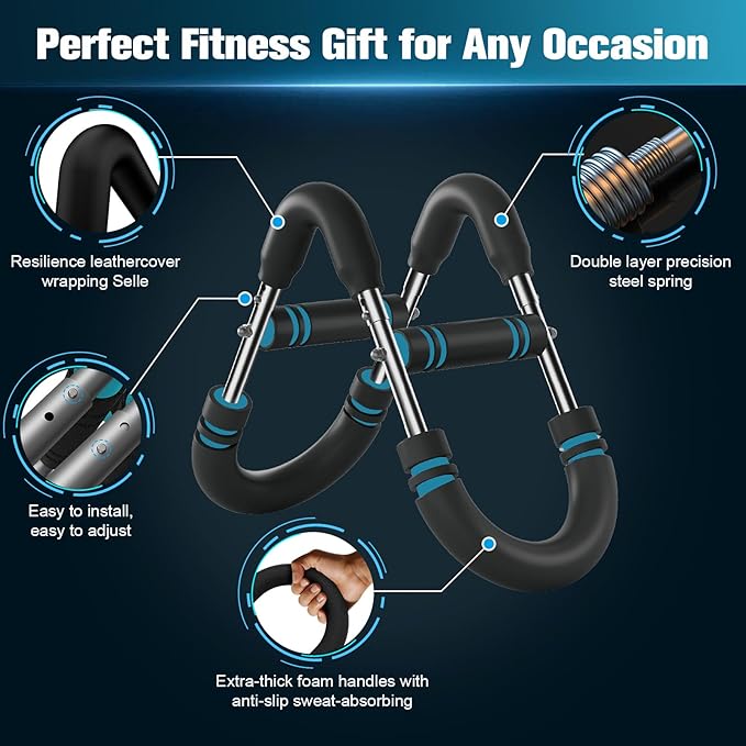 Relife Twister Arm Trainer,40-130lbs Arm Trainer for Forearms & Chest Muscle Training Workout,Adjustable Spring Resistance Chest Exercise, Portable Home Gym Strength Equipment for Men & Women