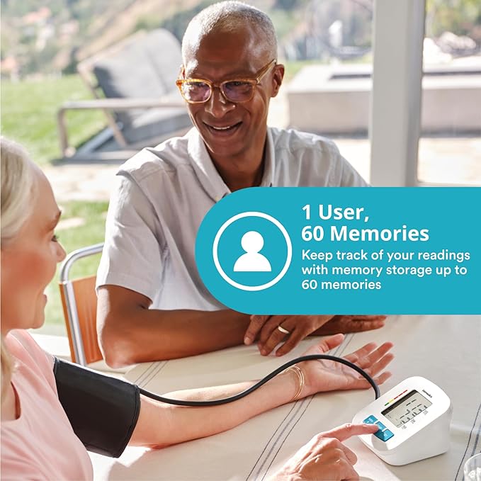 Homedics Upper Arm 300 Series Blood Pressure Monitor, Easy One-Touch Operation, Irregular Heartbeat Detector, Accurate Results