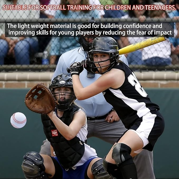 Magicorange Baseball, Foam Baseballs 20 Pack Practice Training Baseballs Unmarked Baseball Soft Toss, Batting, Fielding, Hitting, Pitching