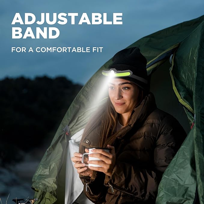 3 Pack LED headlamp rechargeable, 1200 mAh battery head lamp with 6 lightning modes, Red safety headlight with adjustable light angle, led headlights high and low beam for camping, hiking, running