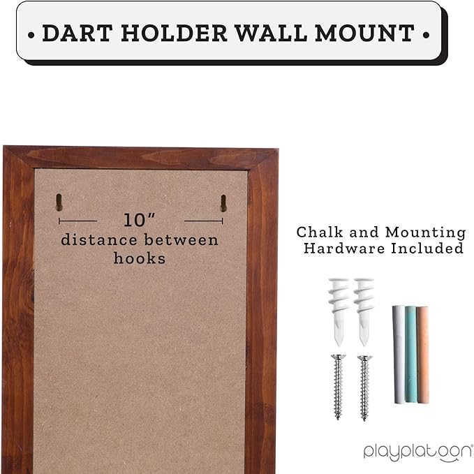 Play Platoon Dart Scoreboard & Darts Holder Wall Mount with Bottle Opener - Wood Score Board, Professional Darts Accessories, Dart Holder