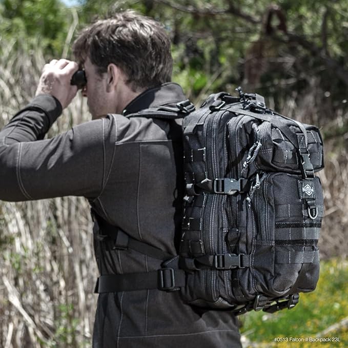 MAXPEDITION Falcon-II Backpack, 23L Tactical Backpack, Survival Pack, Bug Out Bag, MOLLE Go Bag for EDC, 0513