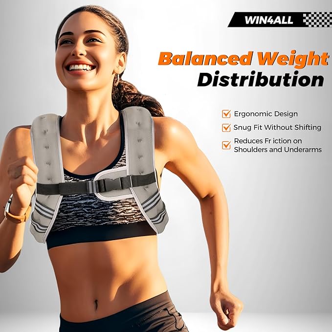 Weighted Vest Woman, 6lb/8lb/12lb/16lb/20lb, Adjustable Women Weighted Vest for Walking, Strength Training, Running, Fitness, Muscle Building, Black