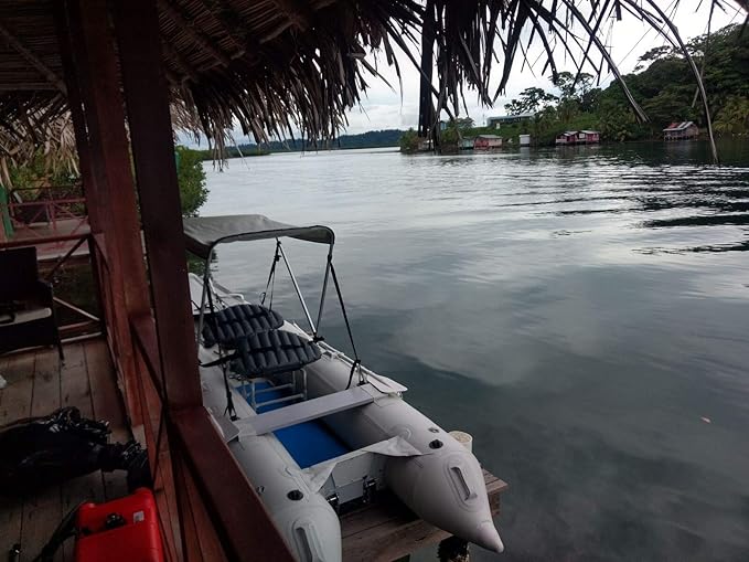 BRIS 15.4ft Inflatable Kayak 4 Person Canoe Boat