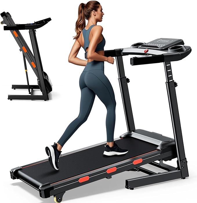 340lb Capacity Walking Pad Treadmill with 12% Incline, Big LED Display Under Desk Treadmill Support Full Manual/3-Preset Countdown/App Mode, Portable Treadmills for Small Spaces, Home