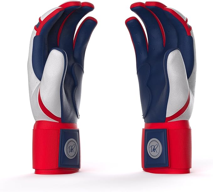 Drip & Rip Baller Series - Youth Batting Gloves + Adult Batting Gloves - for Softball and Baseball - Long Cuff Style for Men and Youth