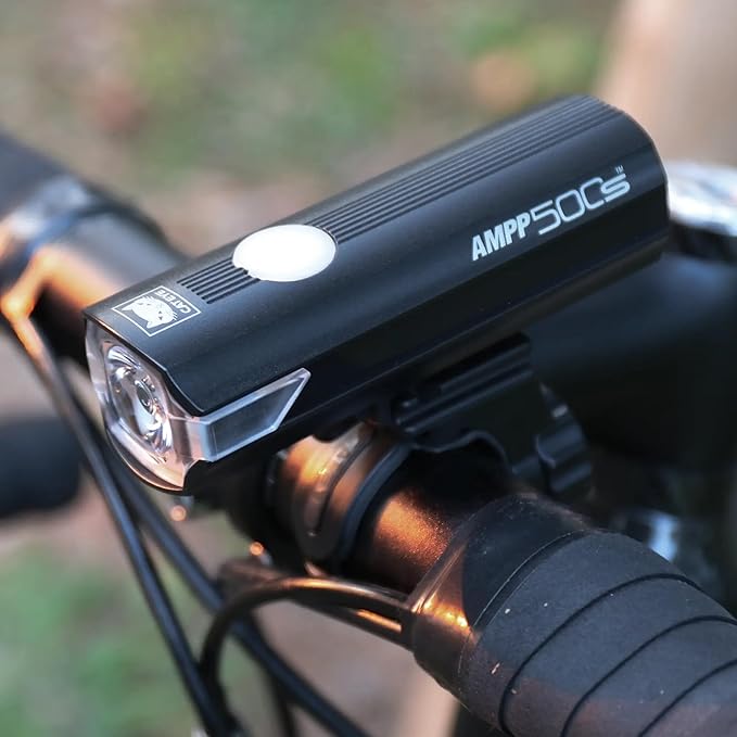 CATEYE AMPP USB Rechargeable Bike Light – High Visibility Super Bright OptiCube™ Headlight for Commuters, Road Cyclists & Mountain Bikers, Day & Night Riding Modes, IPX4 Waterproof, Tough & Durable