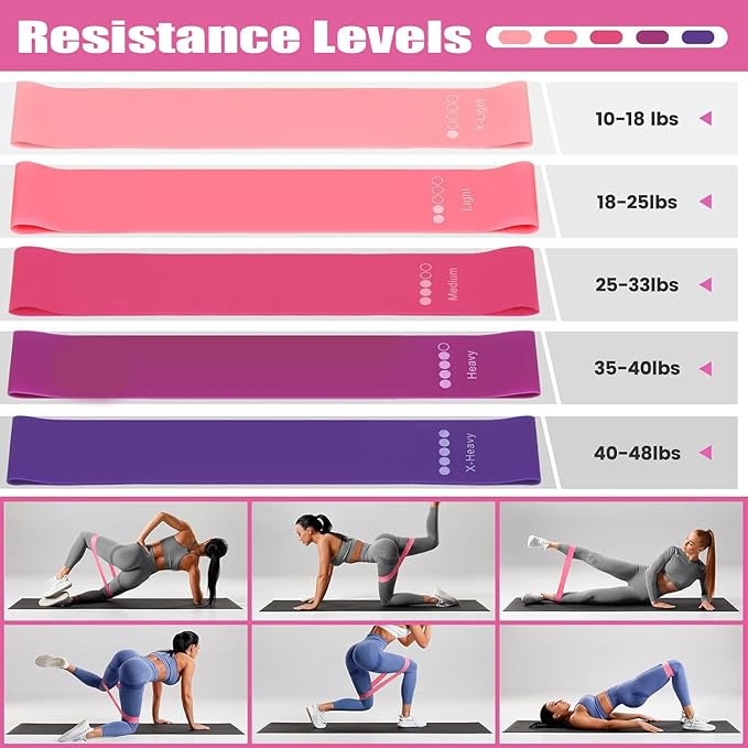 Pilates Ring Circle Set 13 Pcs Exercise Equipment Accessories for Women Workouts Pilates Ball Stretching Strap Magic Circle Yoga Ring Gym Back Bag Resistance Band Anti Slip Socks