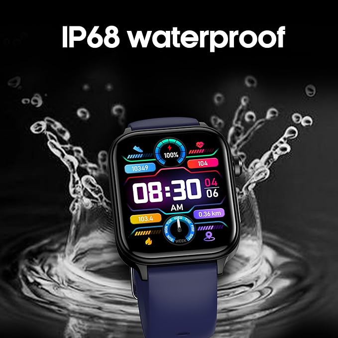 Smart Watch for Women Men 1.96" IPS Smartwatch, 24/7 Heart Rate/Blood Oxygen/Blood Pressure/Sleep Monitor, Blood and Body Composition,100+ Sports Modes Fitness Tracker (Pink)