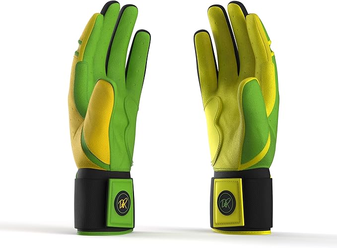 Drip & Rip Baller Series - Youth Batting Gloves + Adult Batting Gloves - for Softball and Baseball - Long Cuff Style for Men and Youth