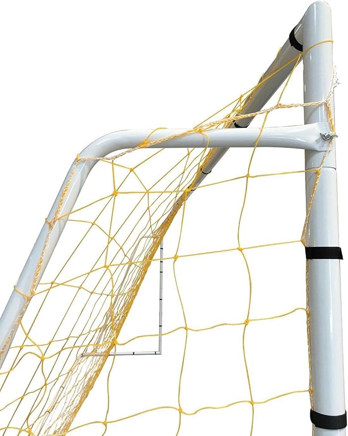 Vallerta® Official Size Steel Soccer Goal. Heavy Duty Frame w/Net. Tournament, Regulation Size. Professional Portable Practice Training Aid.