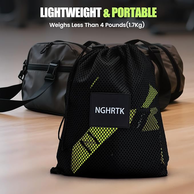 Home Suspension Training Kit with Suspension Trainer, Straps & Bands – Adjustable Full-Body Workout System for Home Gym, Yoga, Pilates, Travel | Compact Design