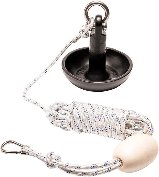 Newport Premium 10lb Mushroom Anchor Kit w/Bag, Rope, Buoy, & Stainless Hardware