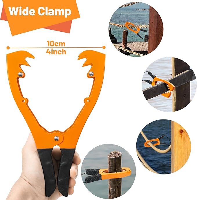 Kayak Anchor Grip, Kayak Brush Gripper with 16.4ft Paracord to Anchor Float, Canoe, Boat for Fishing Boating and Camping, Kayak Accessories