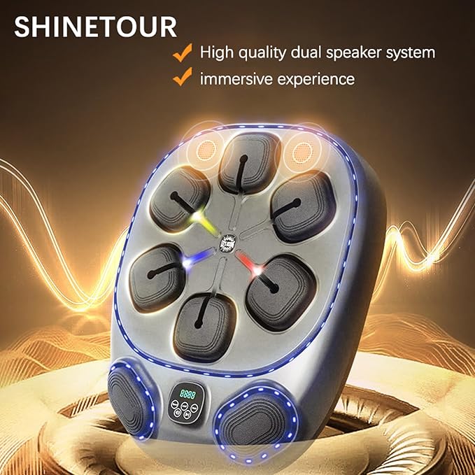 Smart Music Boxing Machine – LED Wall-Mounted Trainer for Speed, Agility & Fat Burning (Adults & Family)