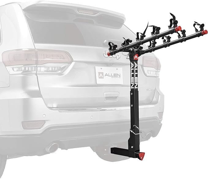 Allen Sports Deluxe Locking Quick Release 5-Bike Carrier for 2 in. Hitch, Model 552QR , Black