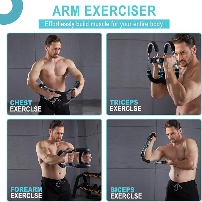 Twister Arm Trainer, Adjustable Chest Muscle Training clamp Muscle Expander,Gorilla bar Shoulder Muscle Training Fitness Equipment, Portable Upper Limb Strength Training Machine arm Torque Trainer