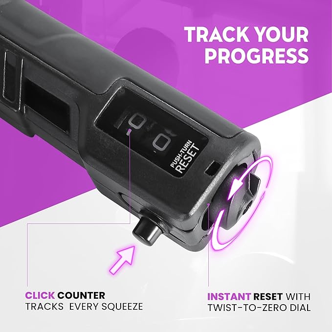 Hand Gripper Strengthener, Adjustable Resistance 22-220Lbs (10-100kg) Forearm Exerciser, Grip Strength Trainer for Muscle Building & Injury Recovery, Aerobic Hands