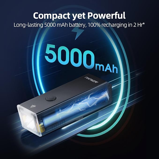 Hori 1000 Bike Lights for Night Riding, High and Low Beam, USB-C Rechargeable Bike Headlight, IPX6 Waterproof Bike Front Light for Road Mountain Bike-1000 lumens(Out-Front Mount)