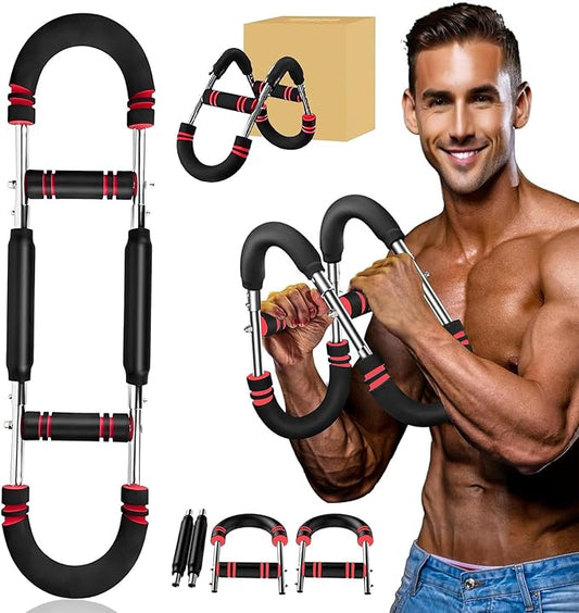 Twister Arm Trainer, Strength Training Wrist & Forearm Strengtheners Arm Exercise Equipment, Chest Workout Equipment, Portable Spring Resistance for Home and Gym