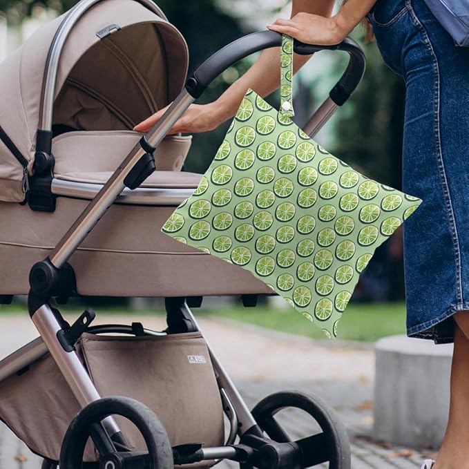 4 Pack Cute Fruit Wet Bag Waterproof Washable Reusable Wet Dry Bag for Swimsuit Dirty Clothes Cloth Diaper Travel Beach Pool Yoga Gym Toiletries Travel Beach Essentials Watermelon Cherry