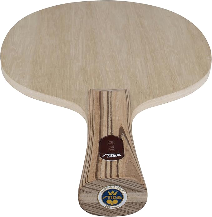 Stiga Pure Table Tennis Blade, Round Wood Blade for Experienced Advanced Offensive Players, Competition Approved