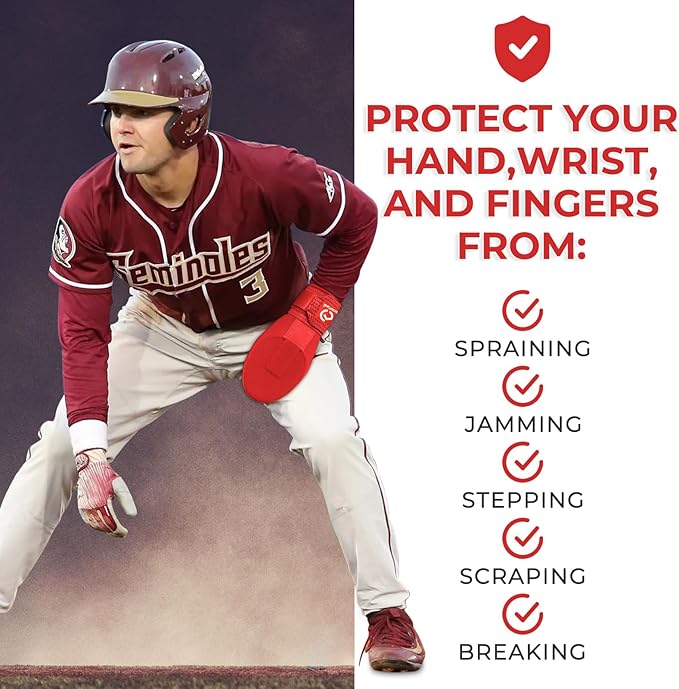 Gracfulcub Baseball Sliding Mitt, Baseball Glove Softball Guard, Ergonomic Design Protecting Fingers for Basic Base Running