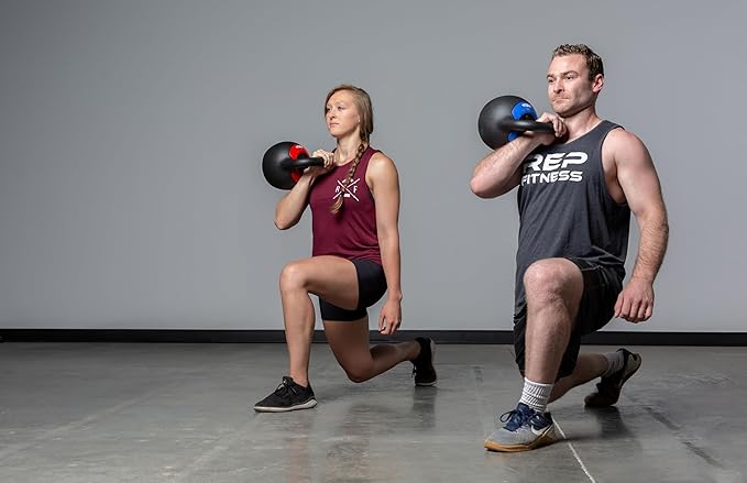 Rep Fitness Adjustable Kettlebell with Matte Powder Coating – Quickly Select From Multiple KG or LB Weight Options for HIIT and Cross-Training Workouts