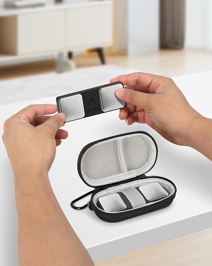 Ultra-Hard Heart Monitor Case for Kardiamobile EKG Monitor 6L, 1L - Small Travel Case for AliveCor Kardia Mobile 6L Max Personal EKG Monitor - Shockproof Storage Carrying Pouch Bag