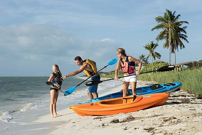 Pelican - Poseidon Paddle - Aluminum Shaft with Reinforced Fiberglass Blades - Lightweight, Adjustable Kayaks Paddles - Perfect for Kayaking Boating