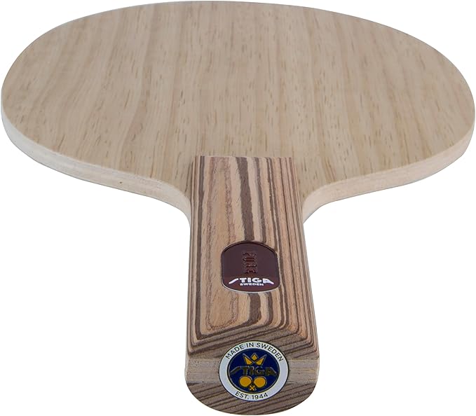 STIGA Pure Table Tennis Wood - Professional Offensive Table Tennis Wood Blade - 7 Layers of Pure Wood for Maximum Control, Precision and Power - Made in Sweden
