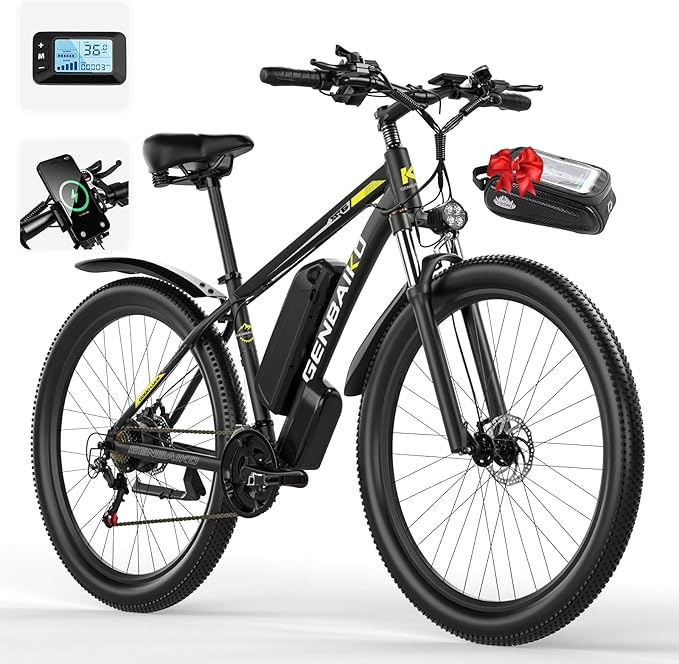 Electric Bike for Adults, 29" 1500W Peak Max 37MPH 921.6WH Electric Mountain Bike, 80 Miles Ebike 21-Speed Gears, IP7 Waterproof E Bicycle E Bike for Commuter