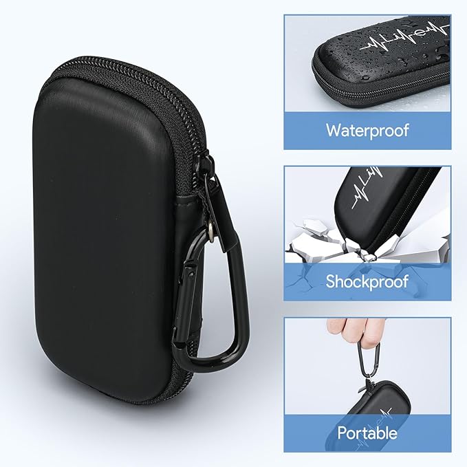 Case for AliveCor kardia Mobile Heart Monitor EKG/Wireless 6-Lead EKG, Travel Case Protective Cover Storage Bag