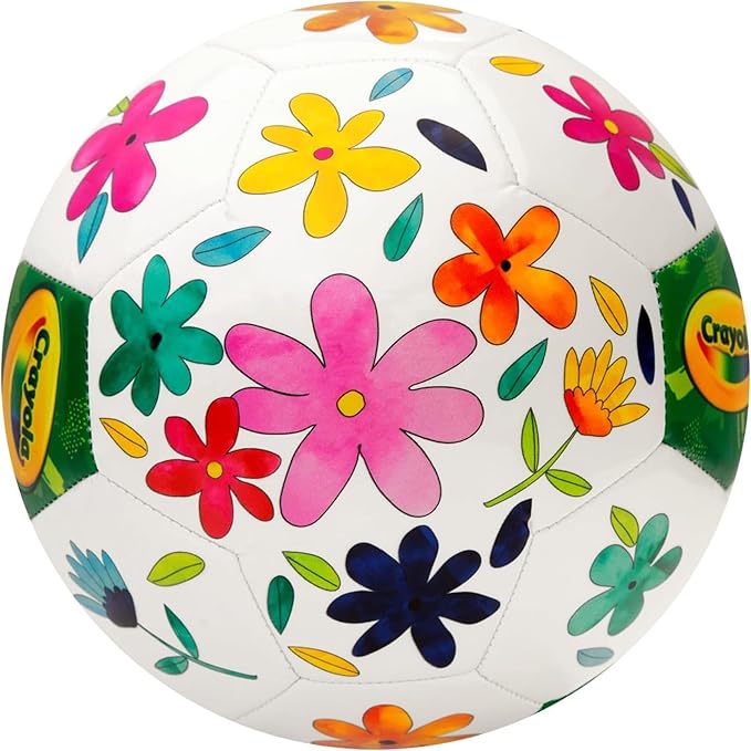 Crayola Score N’ Explore Officially Licensed 5” Color Ball, Interactive Coloring Soccer Ball for Kids, Fun Learning Toy Activity Ball
