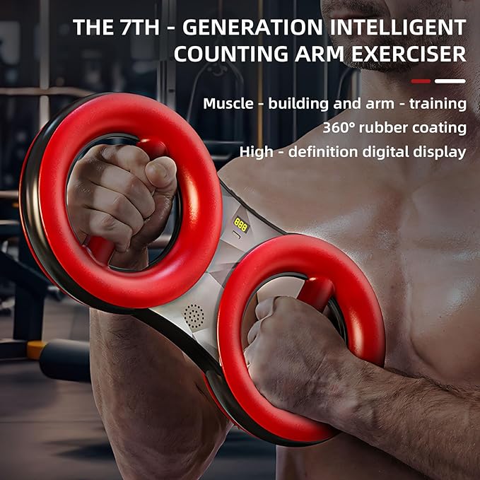 Rotator Machine Forearm Exerciser strengthener Strength Training Unisex Digital Display Adjustable Resistance Non Slip Rubber Coating Home/Gym Workouts Equipment