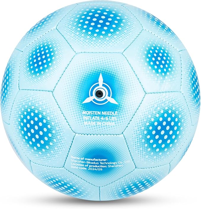 Size 4 Soccer Ball, Kids Soccer Balls for Girls Boys Youth Children Training Backyard School Indoor Outdoor Ball with Pump Gift