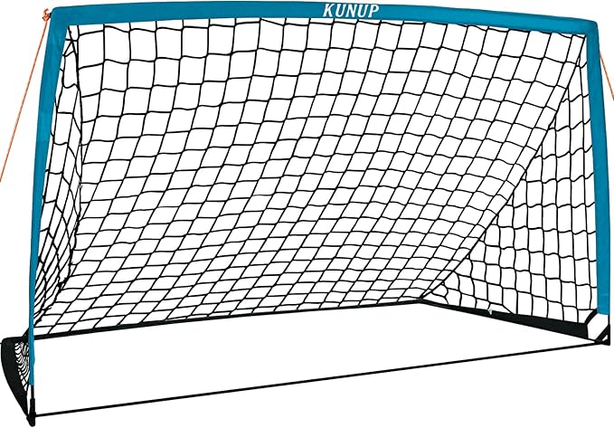 5×3 6x4 9x5 FT Portable Kids Soccer Goal for Backyard, Foldable Soccer Practice Net with Carrying Bag for Toddler Youth Adult Pop Up Soccer Training Equipment Indoor and Outdoor Sports Game