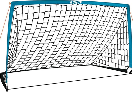 5×3 6x4 9x5 FT Portable Kids Soccer Goal for Backyard, Foldable Soccer Practice Net with Carrying Bag for Toddler Youth Adult Pop Up Soccer Training Equipment Indoor and Outdoor Sports Game