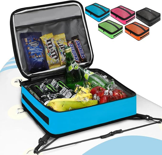 Paddle Board Cooler Bag, Waterproof Surf Sup Deck Cooler Bag Insulated Leakproof 10 Cans, Sup Paddle Board Accessories Bag for Stand Up Paddleboard and Kayak