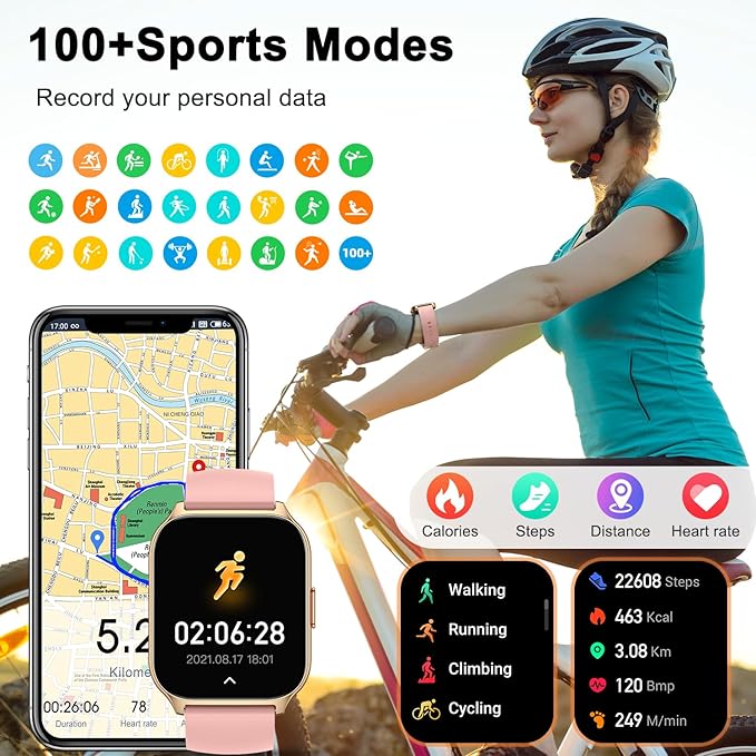 Smart Watch for Men Women Fitness: Running Smart Watches for Men Digital Mens watches Make/Answer Call Waterproof Smartwatch Android Phones iPhone Samsung Compatible Heart Rate Monitor Step Tracker