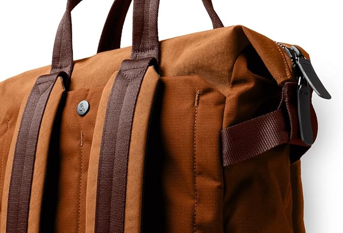 Bellroy Tokyo Totepack, water-resistant woven convertible backpack and tote bag - Bronze