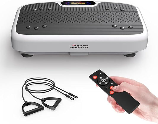JOROTO Vibration Plate Exercise Machine, Vibration Platform Plate for Lymphatic Drainage & Weight Loss, Vibrating Plate Body Shaker Exercise Machine for Women Whole Body Workout