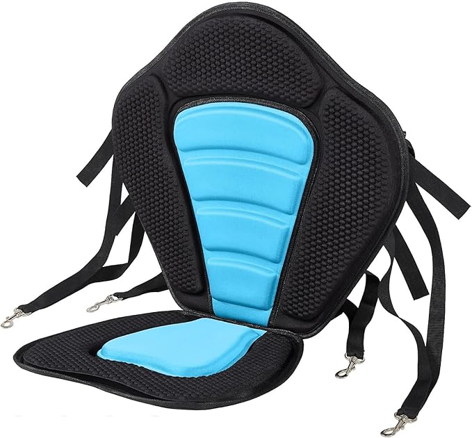 CAMULAND Paddleboard Seat, Kayak Accessories Chair for Paddle Board Fishing Sup Adjustable Cushion with Back Support for Sit On Top Boat Rafting Padded Seats Behind