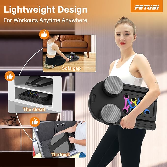 Pilates Board,Foldable Pilates Reformer Sets with Timer,Multifunctional Abdominal Pilates Board for Home Workout Equipment,Portable Ab Board Trainer Pilates Exercise Machine, Pilates Board for Women