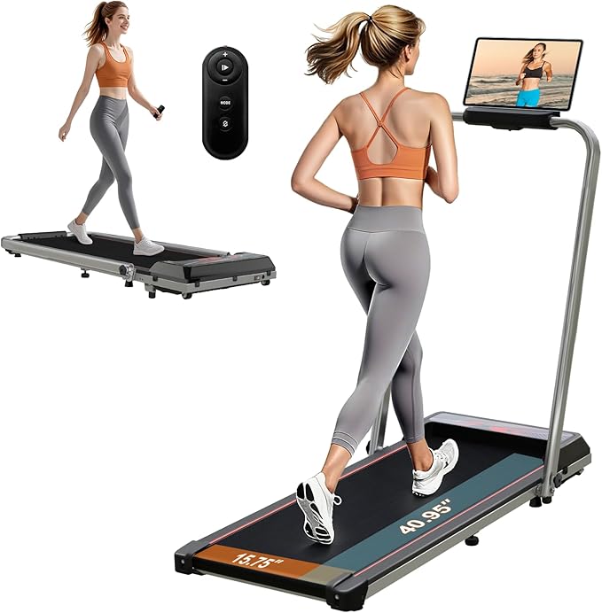 Treadmill with Incline, 3 in 1 Walking Pad with Incline for Home Office w/3.0HP Motor/7.6MPH, Walking Pad with Handle Bar/Remote/LED Display, Walking Pad Treadmill with Incline Supports Up to 350lbs