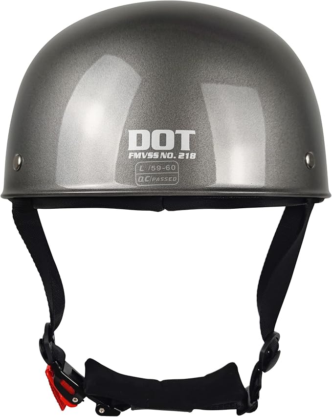 Baseball Motorcycle Helmet - Half Helmet Motorcycle Men Women for Bike Cruiser Chopper Moped Scooter with Gloves and Masks, Dot Approve