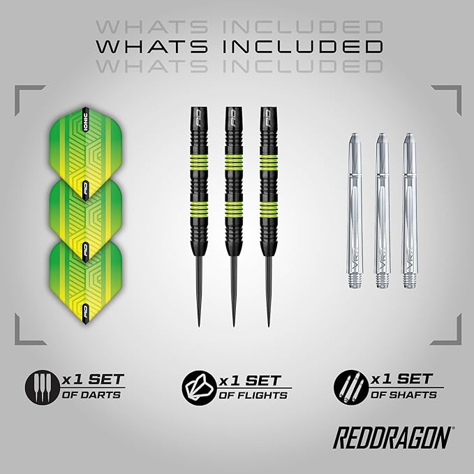 Red Dragon Freestyle 90% Tungsten Steel Darts with Flights and Stems