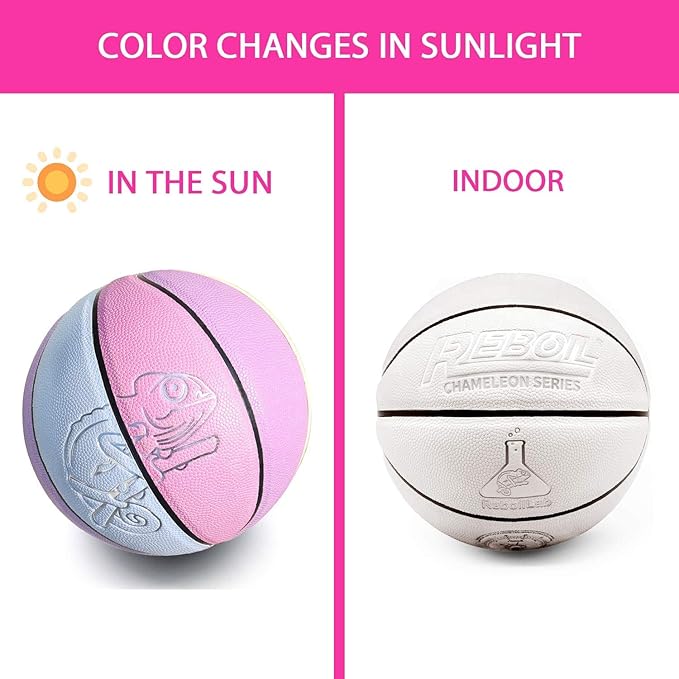 Premium Rubber/Leather Basketball - Kids & Youth, Size 3/4/5/6/7