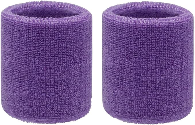 Sweatbands Sports Wristbands for Kids and Women - 3 inch Elastic Athletic Wrist Bands for Tennis, Basketball, Running, Working Out