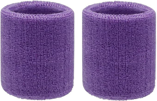 Sweatbands Sports Wristbands for Kids and Women - 3 inch Elastic Athletic Wrist Bands for Tennis, Basketball, Running, Working Out